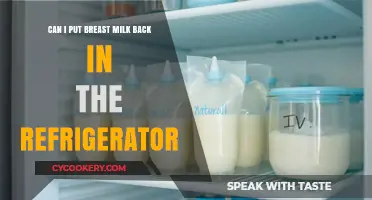 Storing Breast Milk Safely: Can You Refrigerate It Again?