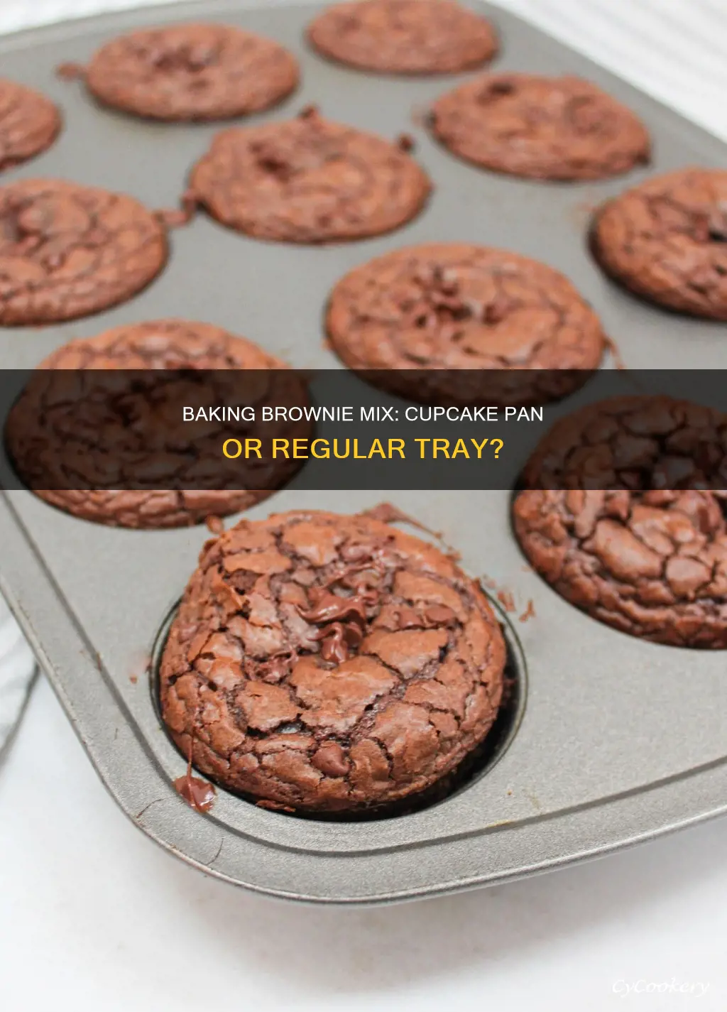 can I put brownie mix in a cupcake pan