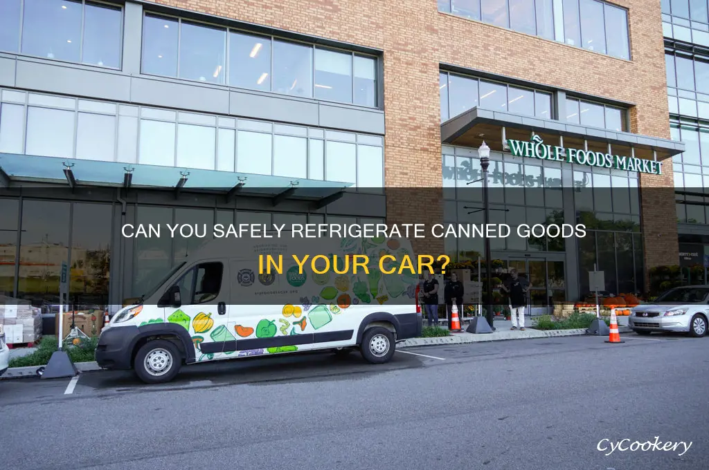 can i put caned refrigerate for your car