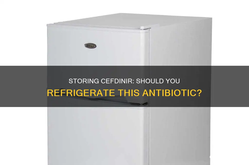 can i put cefdinir in the refrigerator