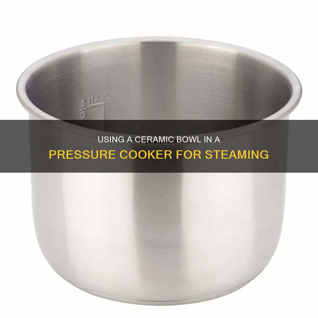 can i put ceramic bowl in pressure cooker to steam