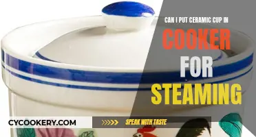 Using Ceramic Cups for Steaming: Safe for Your Cooker?