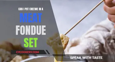 Meat Fondue Set: Can You Use It for Cheesecake?