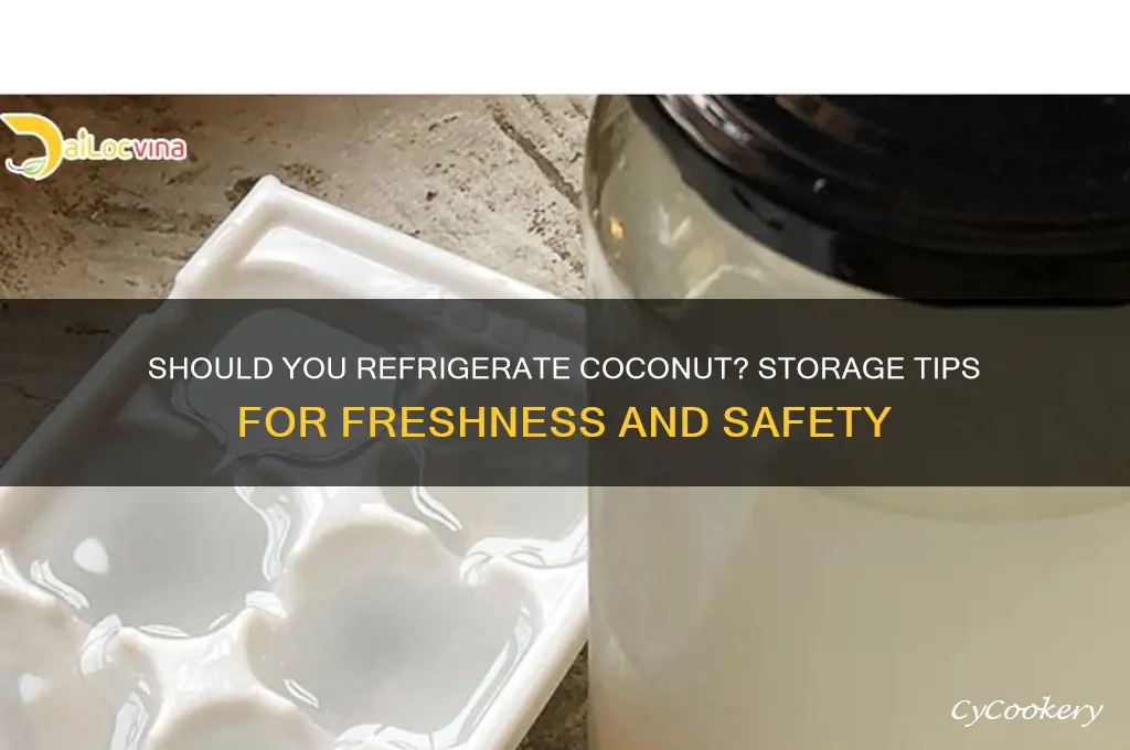 can i put coconut in the refrigerator
