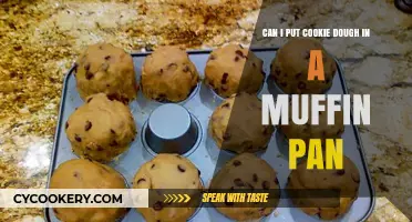 Baking Cookie Dough: Muffin Pan Magic