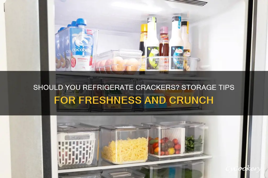 can i put crackers in the refrigerator