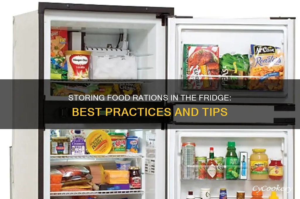 can i put food ration in refrigerator