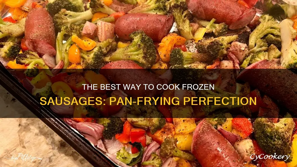 can I put frozen sausage on a pan