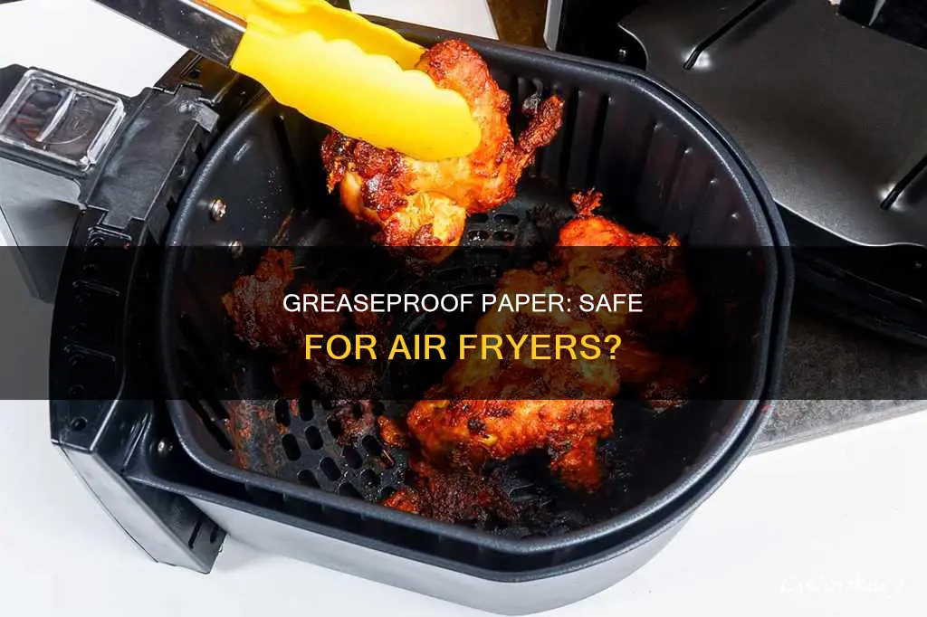 can i put greaseproof paper in air fryer