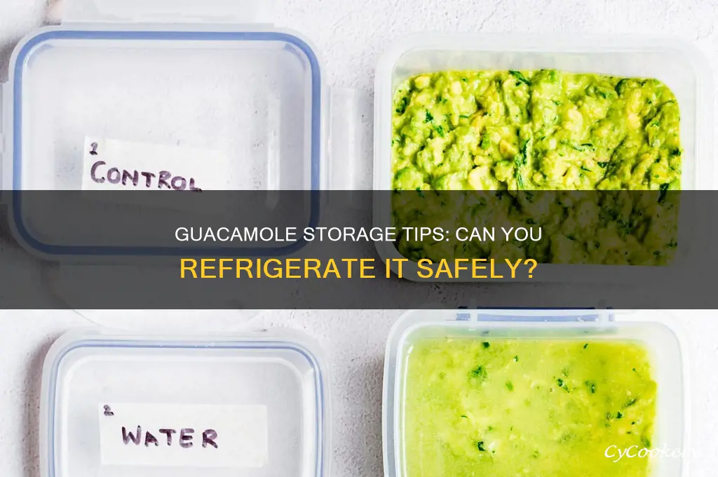 can i put guacamole in the refrigerator