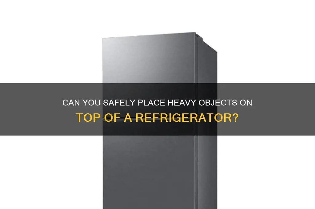 can i put heavy object on top of a refrigerator