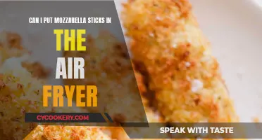 Air Fryer Mozzarella Sticks: Can You Cook Them?