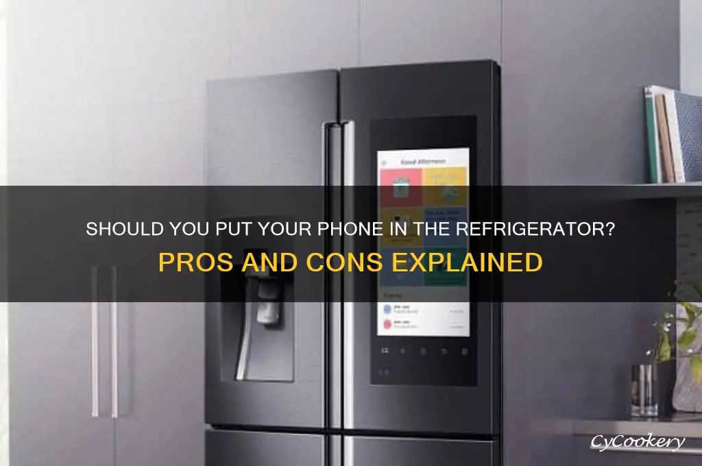 can i put my phone in refrigerator
