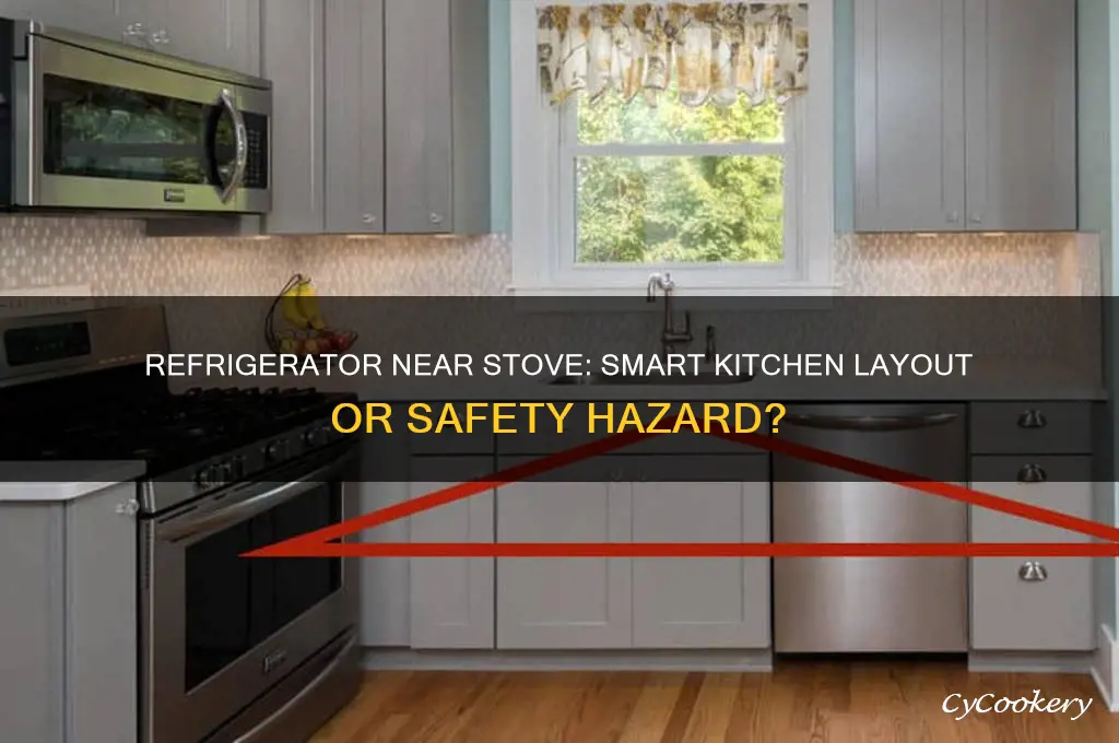 can i put my refrigerator next to my stove