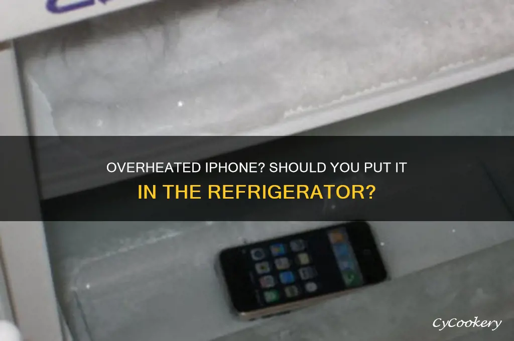 can i put overheated iphone in refrigerator