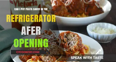 Refrigerating Opened Pasta Sauce: Best Practices for Freshness and Safety