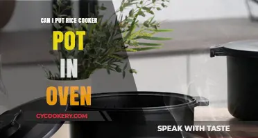 Rice Cooker Pot: Oven-Safe or Not?