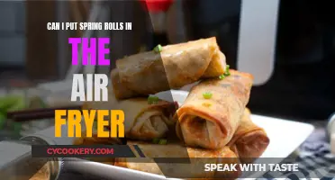 Air Fryer Spring Rolls: Can You Make Them?