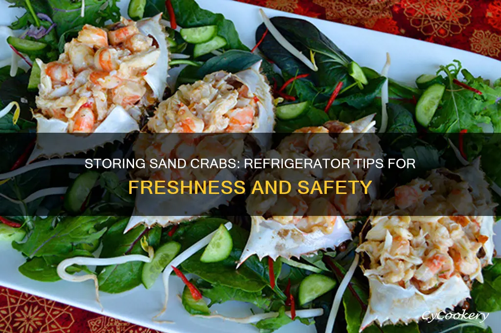can i put the sand crab in the refrigerator