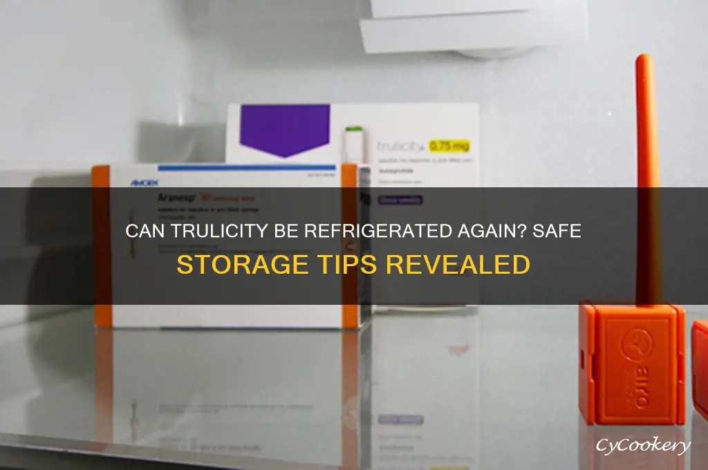 can i put trulicity back in the refrigerator