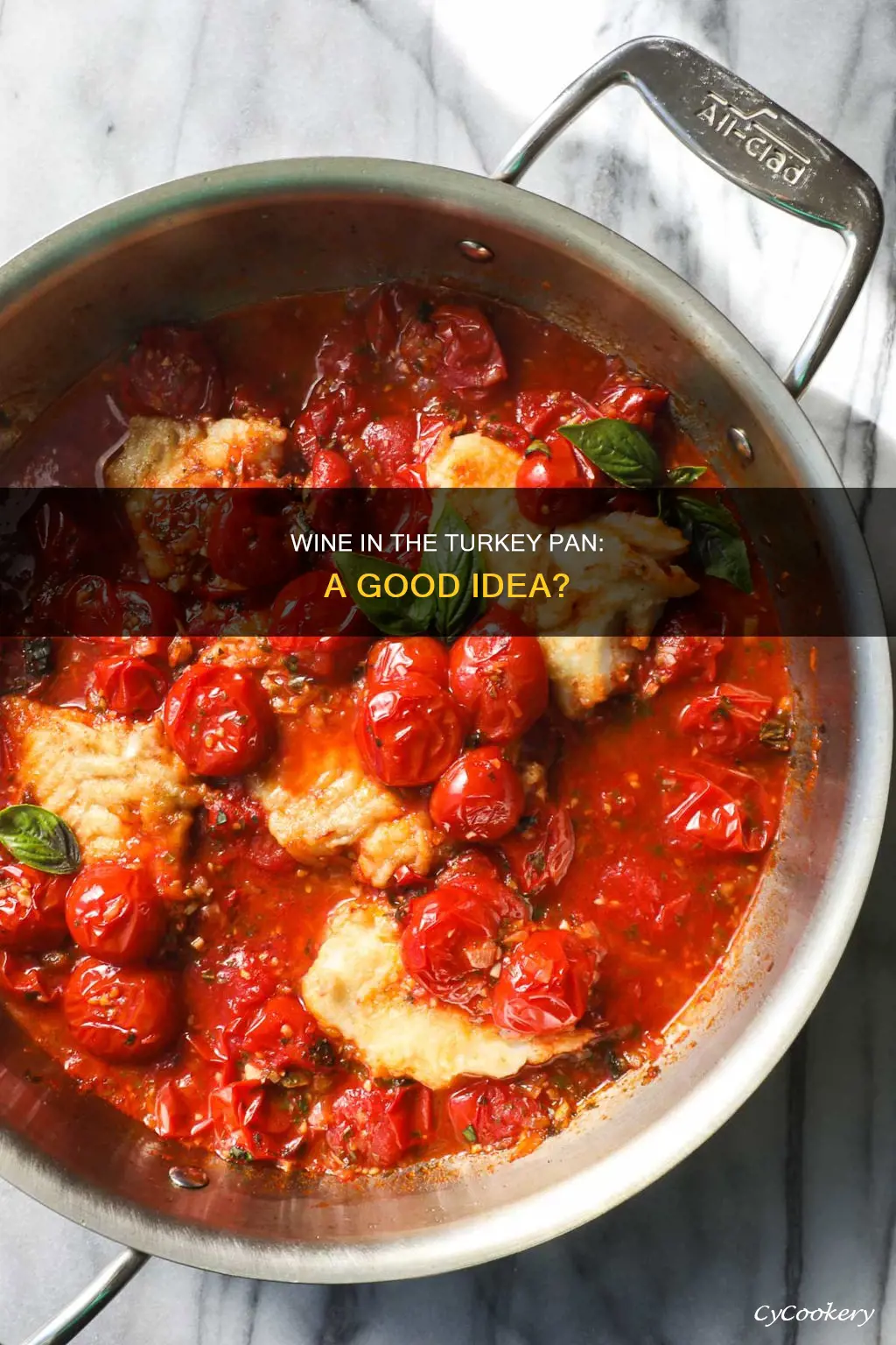 can I put wine in turkey pan