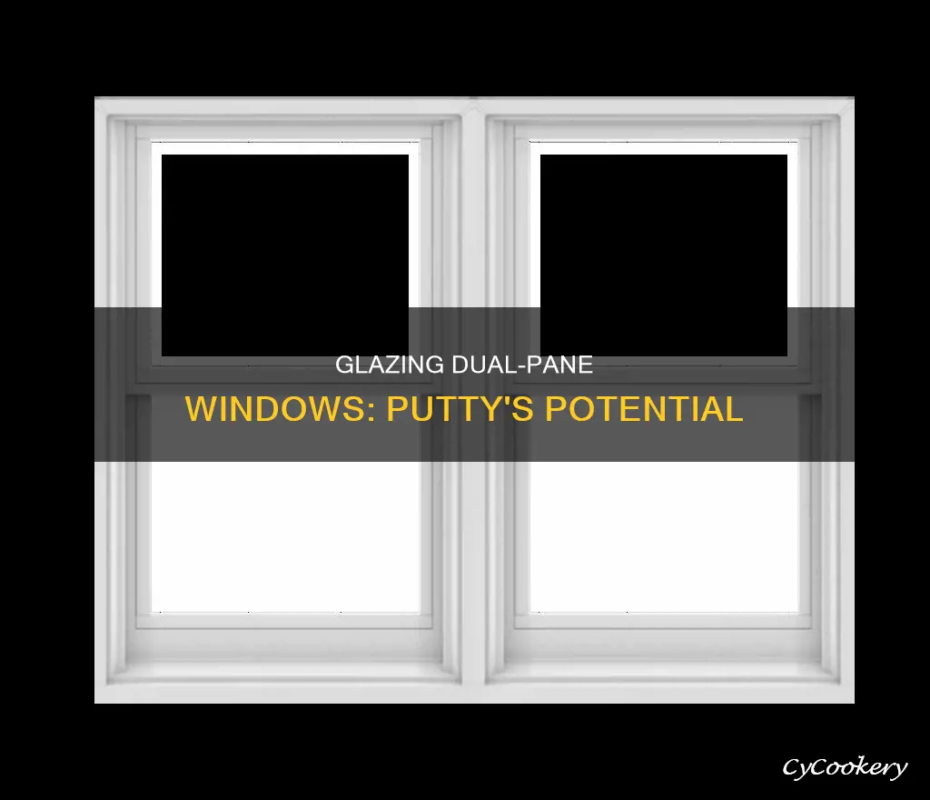 can I putty glaze dual pane windows