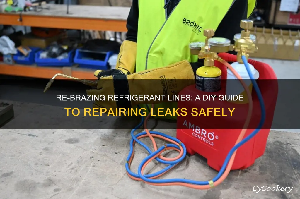 can i re-brazing refrigerant lines