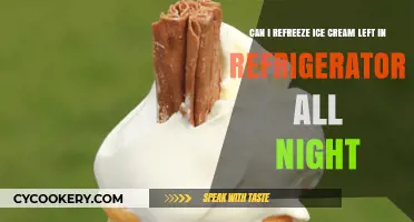 Refreezing Ice Cream: Safe or Spoiled After Overnight Refrigeration?