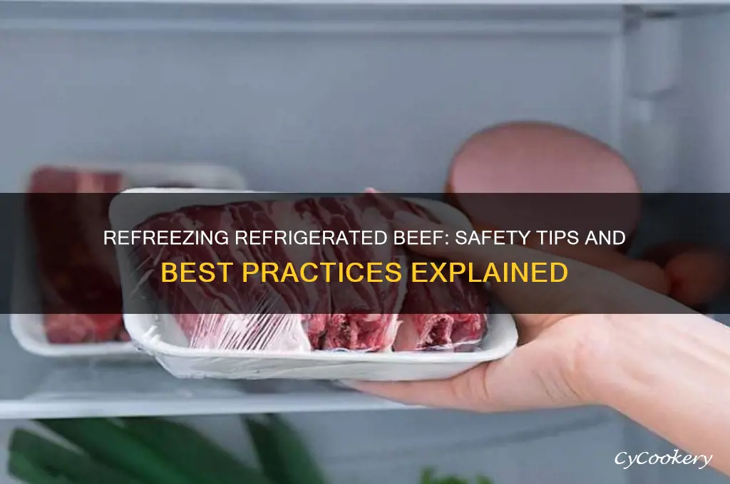 can i refreeze refrigerated beef