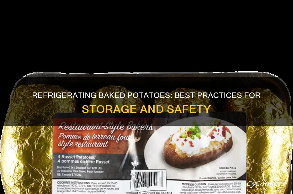 can i refrigerate a baked potato