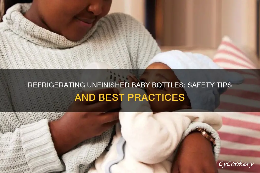 can i refrigerate a bottle my baby didn