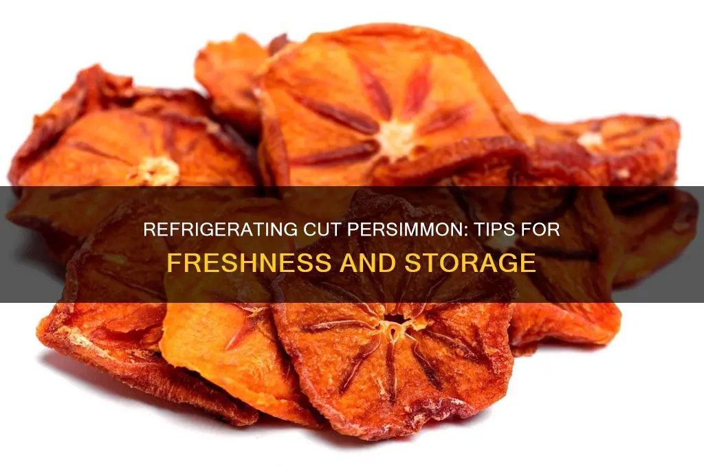 can i refrigerate a cut persimmon