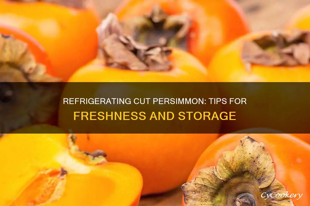 can i refrigerate a cut persimon