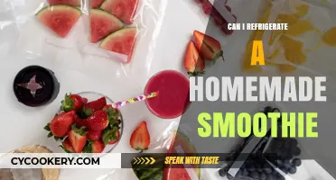 Refrigerating Homemade Smoothies: Tips for Freshness and Storage