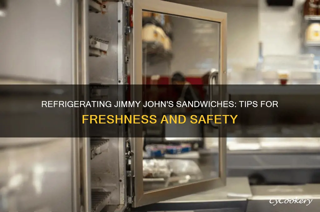 can i refrigerate a jimmy johns sandwich