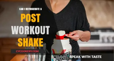 Refrigerating Post-Workout Shakes: Benefits, Risks, and Best Practices