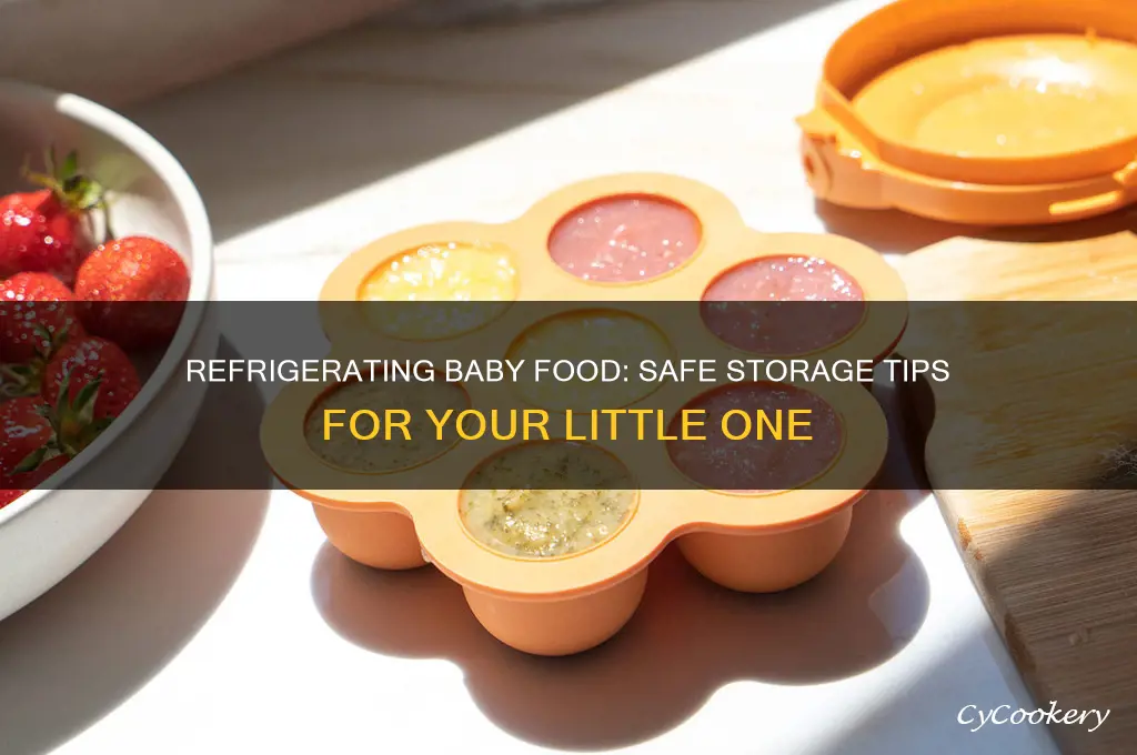 can i refrigerate baby food