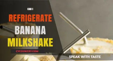 Refrigerating Banana Milkshakes: Tips for Storage and Freshness