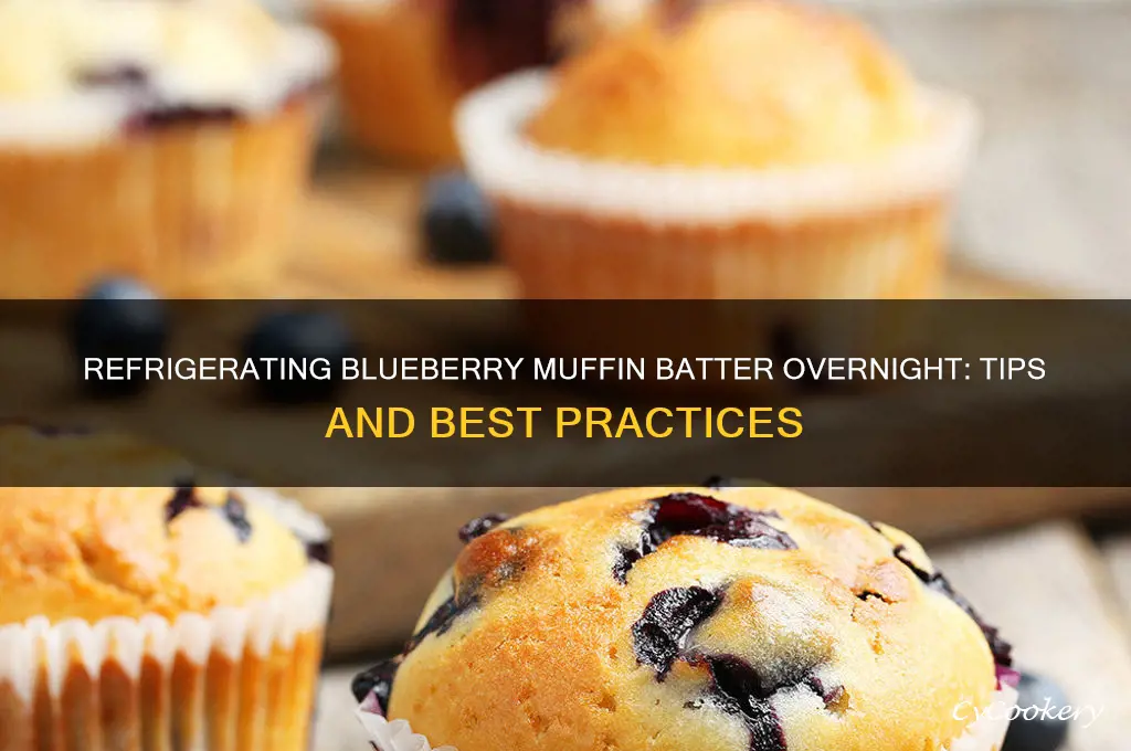 can i refrigerate blueberry muffin batter overnight