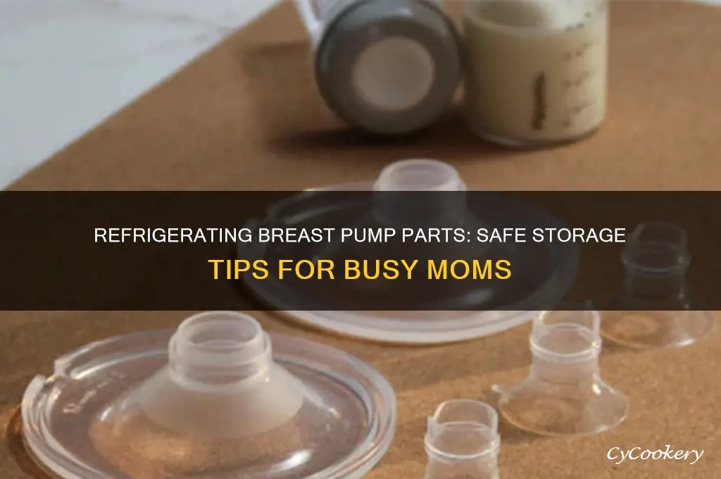 can i refrigerate breast pump parts
