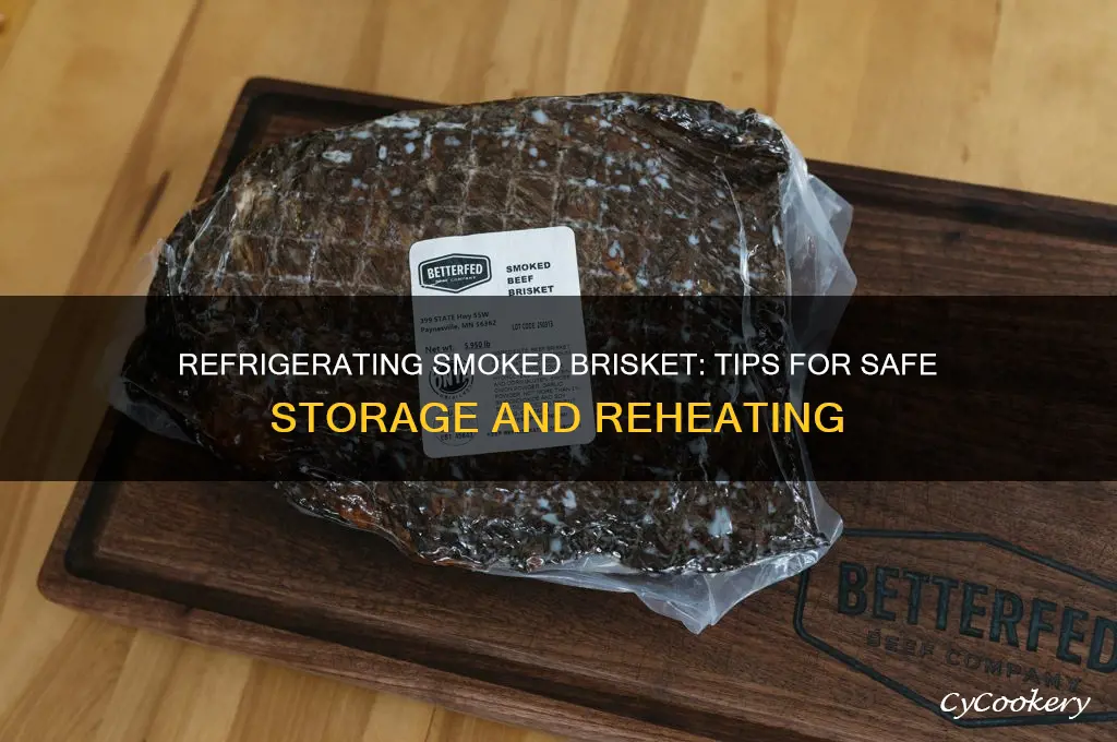 can i refrigerate brisket after smoking