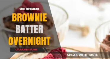 Refrigerating Brownie Batter Overnight: Tips for Perfectly Baked Brownies