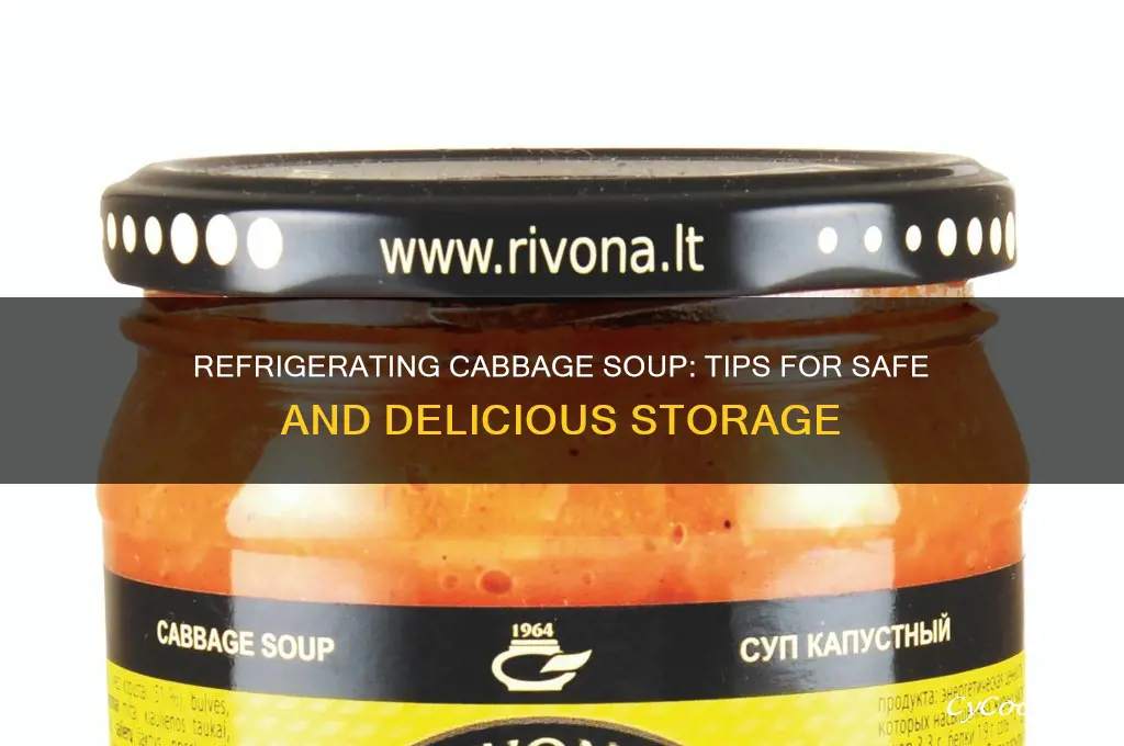 can i refrigerate cabbage soup