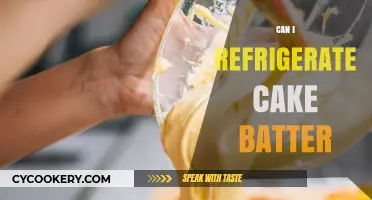 Refrigerating Cake Batter: Tips, Tricks, and Best Practices for Bakers