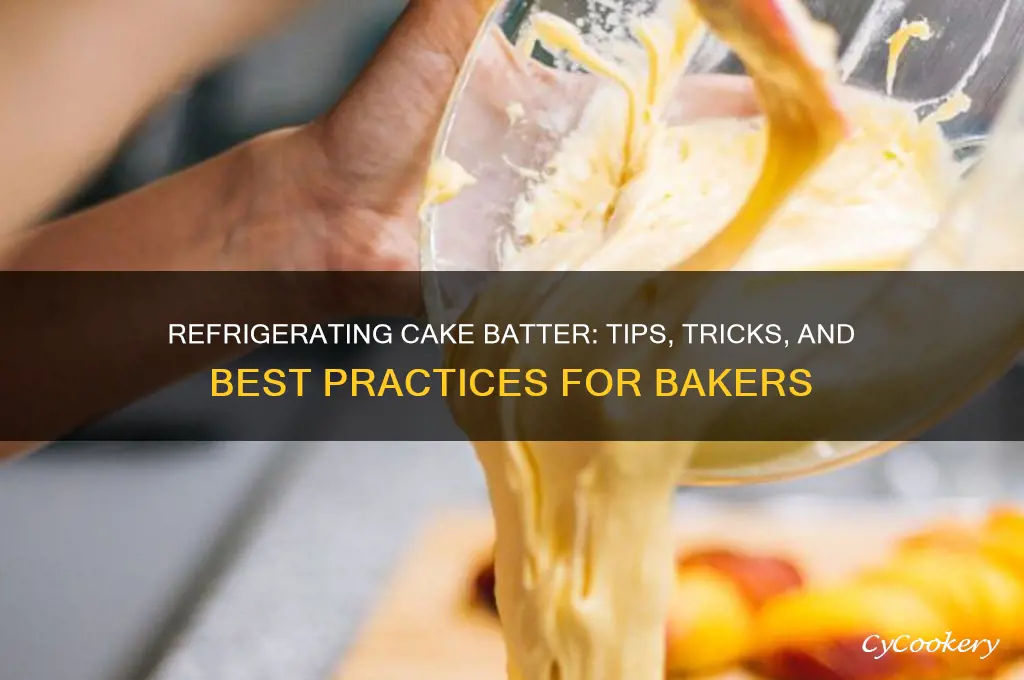 can i refrigerate cake batter
