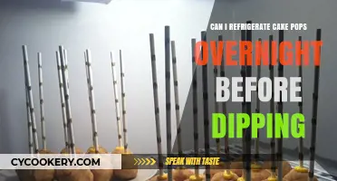 Refrigerating Cake Pops Overnight: Tips Before Dipping for Perfection
