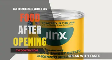 Refrigerating Canned Dog Food: Best Practices After Opening the Can