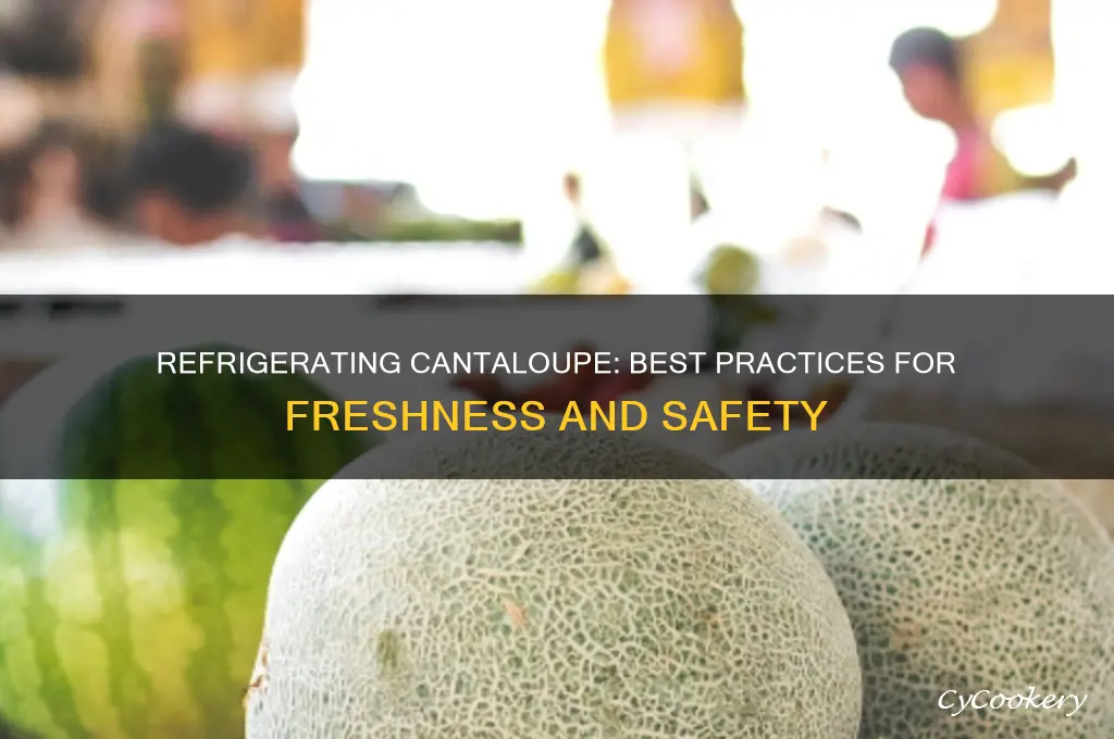 can i refrigerate cantaloupe