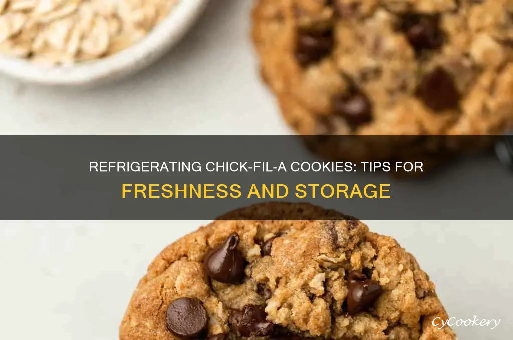 can i refrigerate chic fil cookies