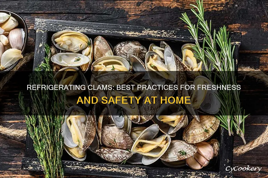 can i refrigerate clams